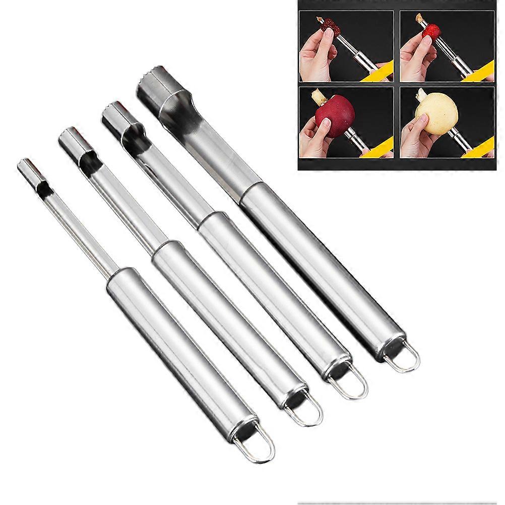 Kitchen Gadget Fruit And Vegetable Stainless Steel 4Pcs 1.4cm Silver For Home