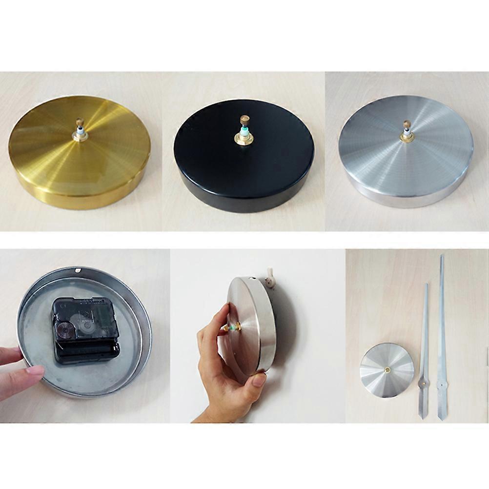 Minimalist Wall Clock Silver Frameless Accurate Timekeeping Homeowners 1Pcs