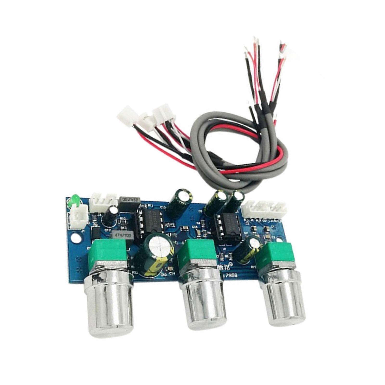 NE5522 Single Power Auditory Preamp Module 2.1 Channel Signal Processing Low Pass Filter Multicolor