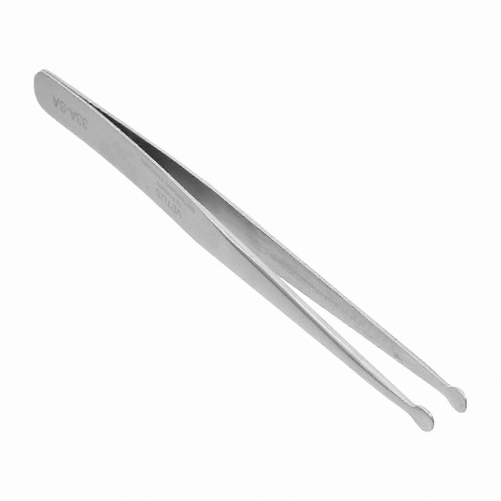 Anti-Static Stainless Steel Precision Round Tweezers for Delicate Tasks