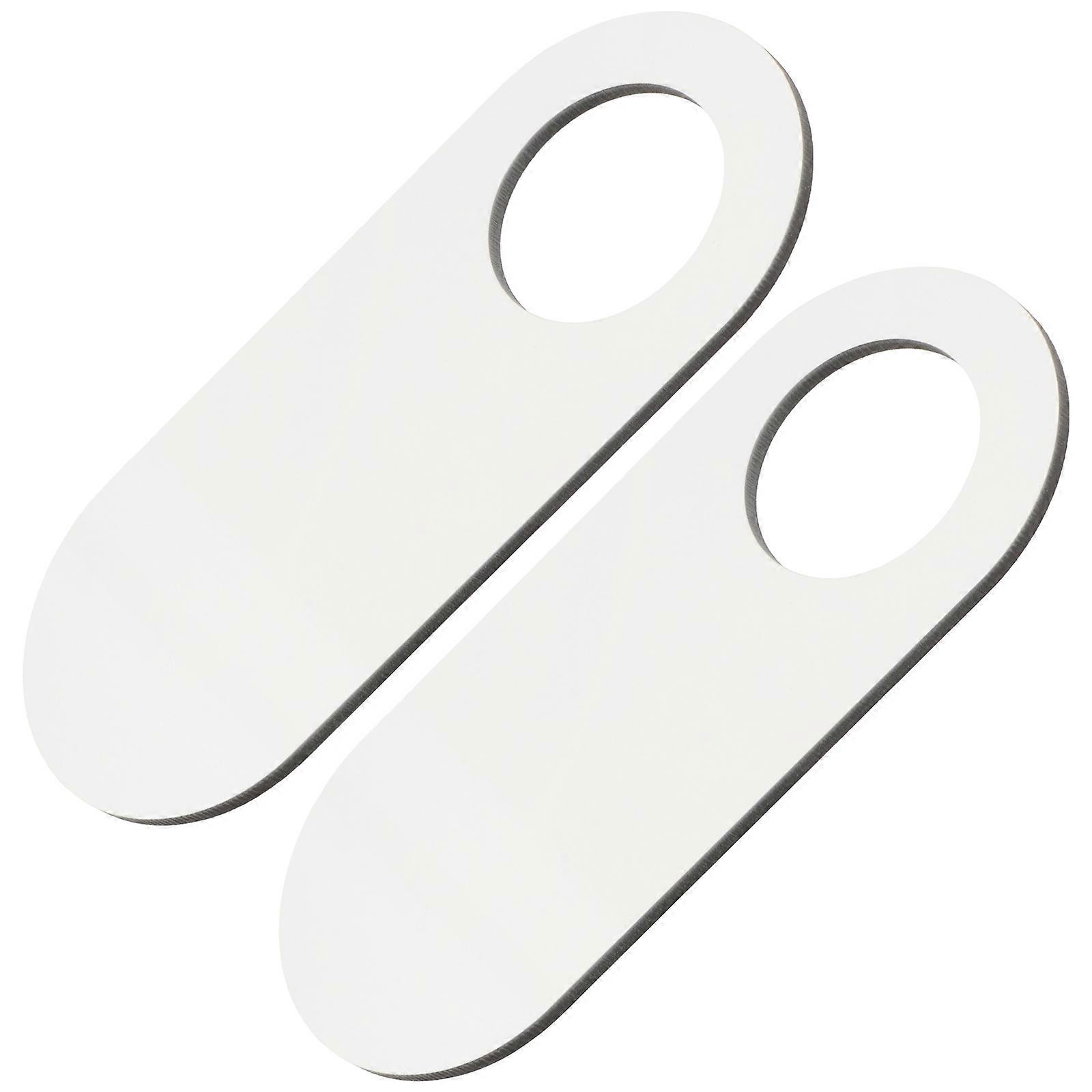 Unfinished Wooden Door Knob Hangers 2pcs Set of Smooth Sturdy Wood Blocks for DIY Crafting, Painting Projects and Home Office Hotel Decoration