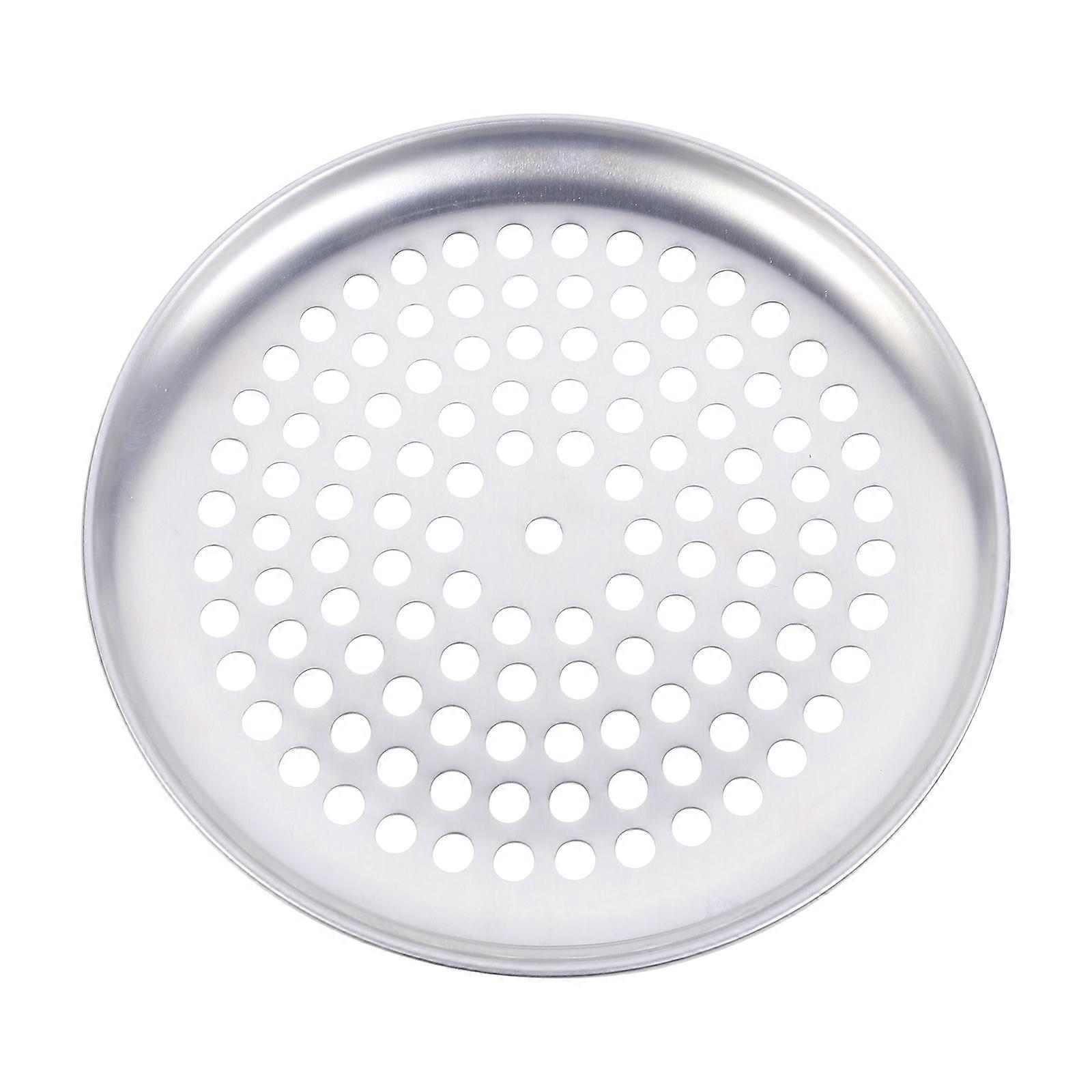 Non Stick Pizza Baking Pan with Large Holes, Oven Safe Bakeware Tray for Crispy Crusts, Microwave Resistant, Smooth Edge Design for Kitchen and