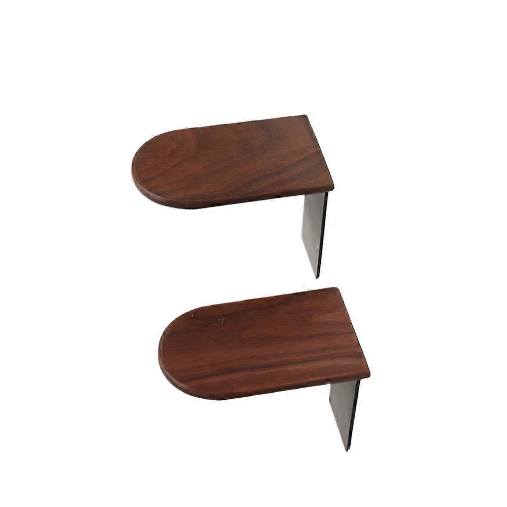 Brown Composite Material Bookends for Shelves Ideal for Home Office or Library Use Organize Books Magazines 2 Pieces