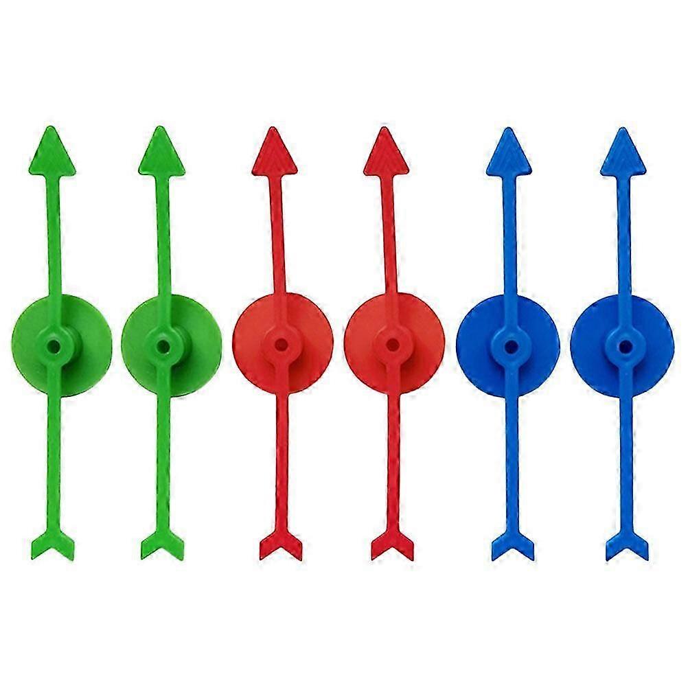 6pcs DIY Game Arrows Replacement Plastic Arrow Spinners Accessory Plastic Board Game Pointers