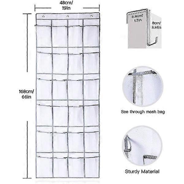 Hanging shoe rack, shoe storage over the door, space-saving shoe rack.