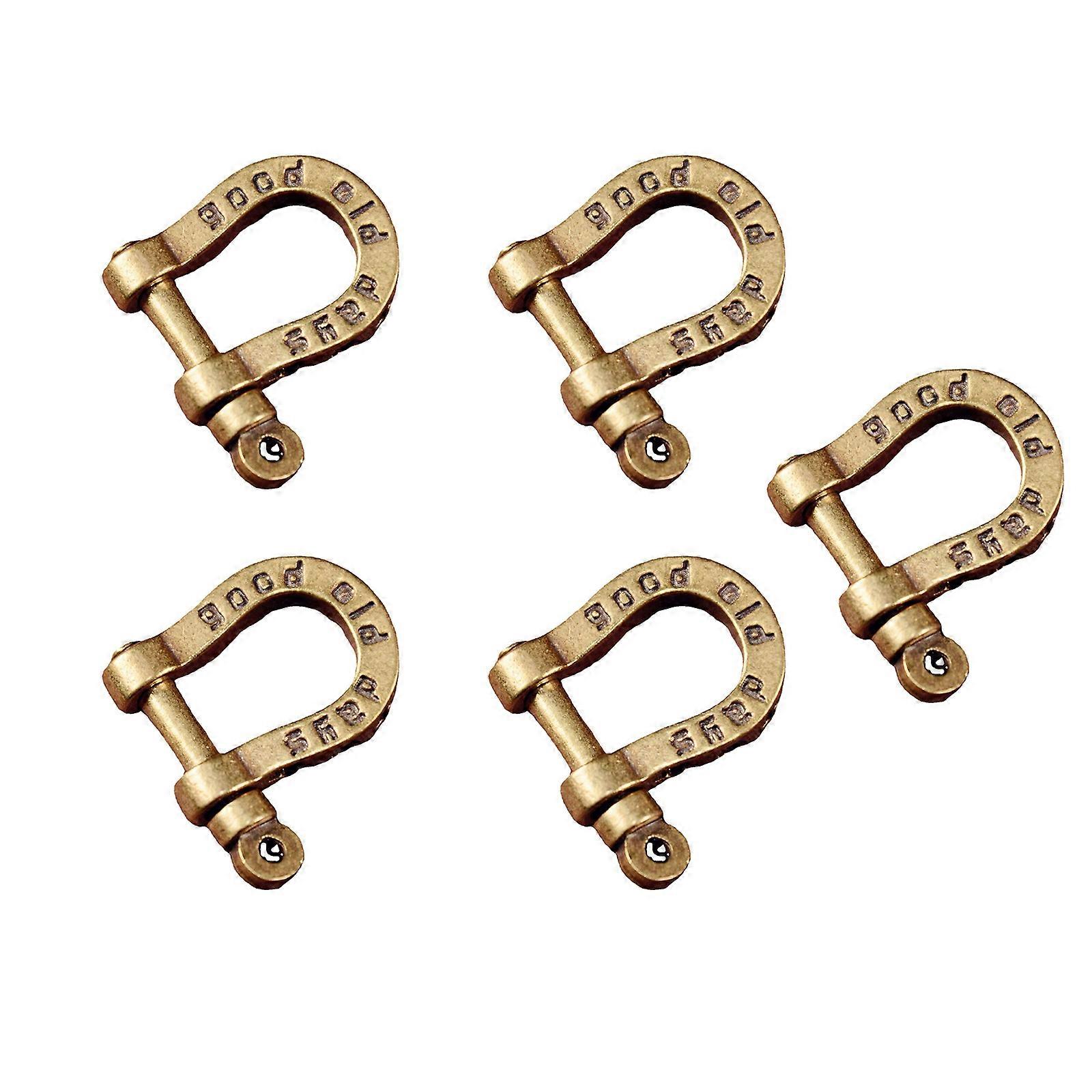 5Pcs RustProof Brass Clasps for Apparel Accessories Secure Closure Screw Style Shoe Closures Multicolor