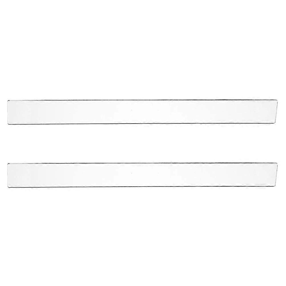 Transparent Acrylic Dough Thickness Guide Stick for Home Use with Precise Measurements 2 pcs