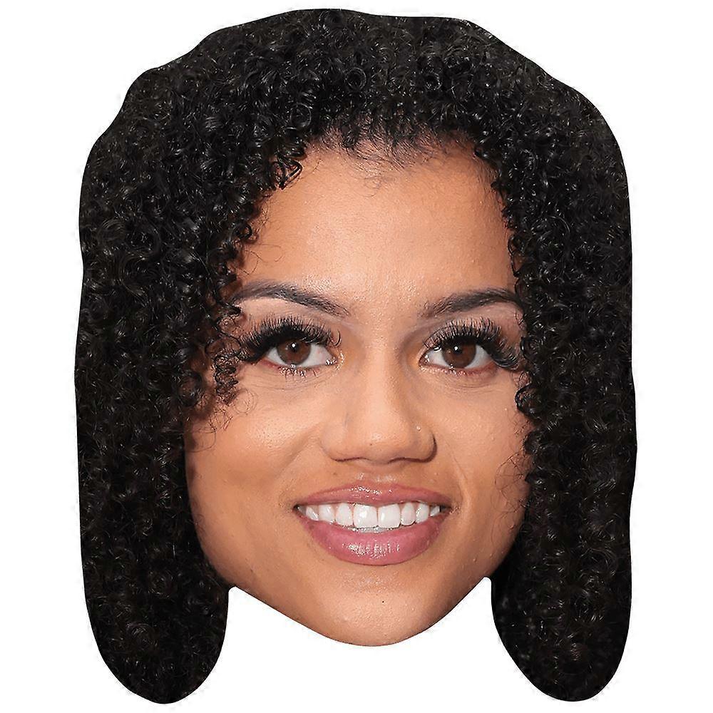 Rae Burrell (Smile) Celebrity Mask, Flat Card Face