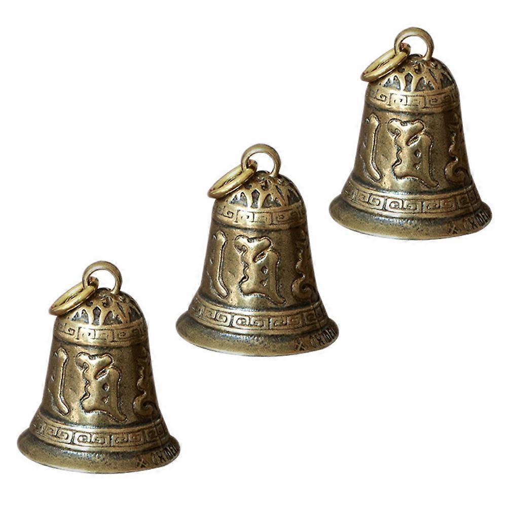 Brass Pendant Set Diy Decoration Pendants Golden 3 50X2 70X2 50cm Bell Shape Retro Style 3Pcs