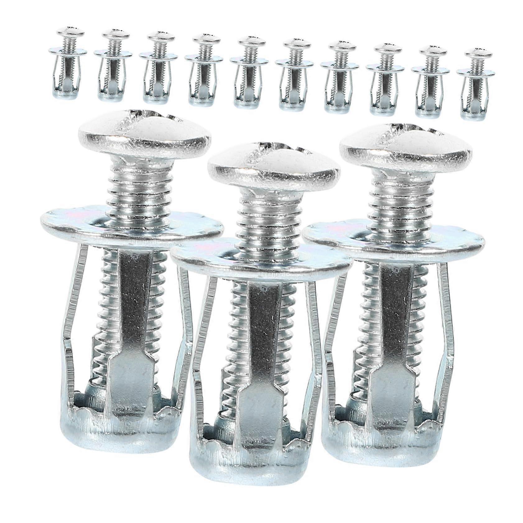 25 Threaded inserts, petal nuts, expansion nuts for hollow walls, metal fasteners for drywall, thin walls, sturdy and durable for home use.