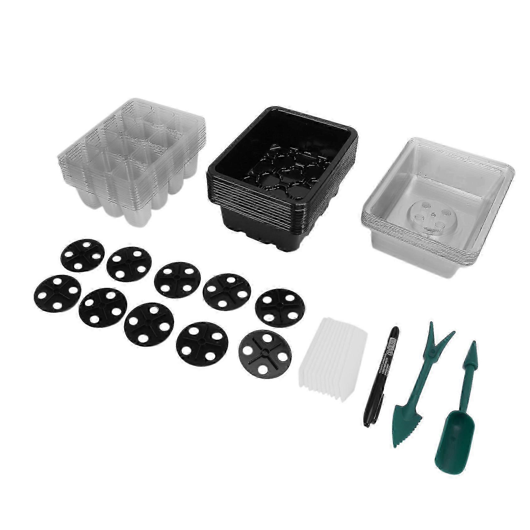 2025 Seed Starter Tray Humidity Adjustable Plant Sprout Tray With Dome Mini Incubator For Seed Starter K