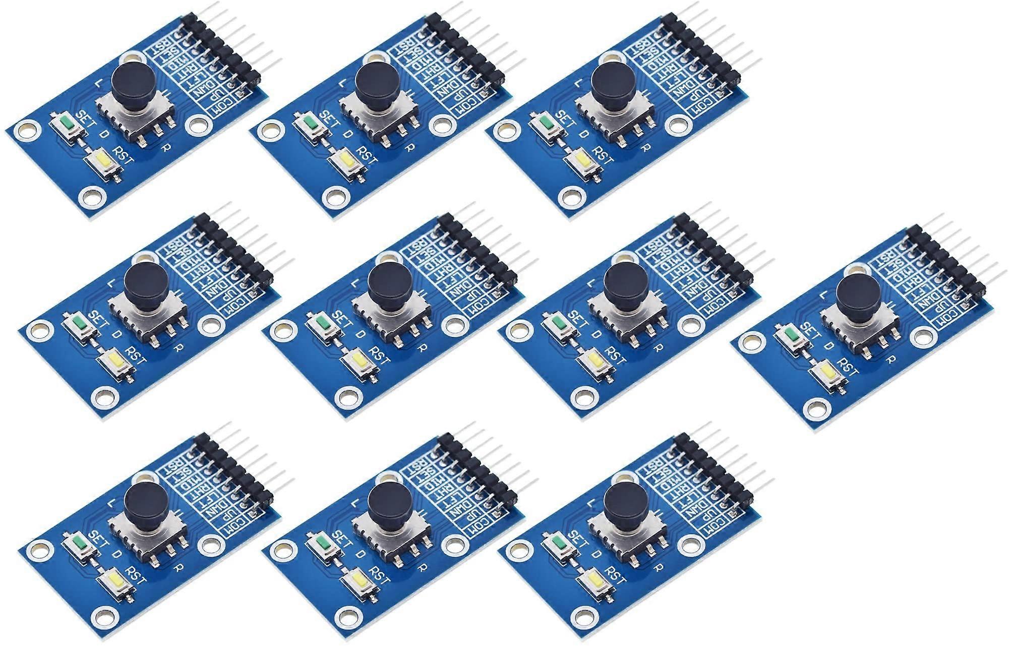 10pcs Five Direction Navigation Button Module for MCU AVR Compatible 5D Rocker Joystick Game Controller Components