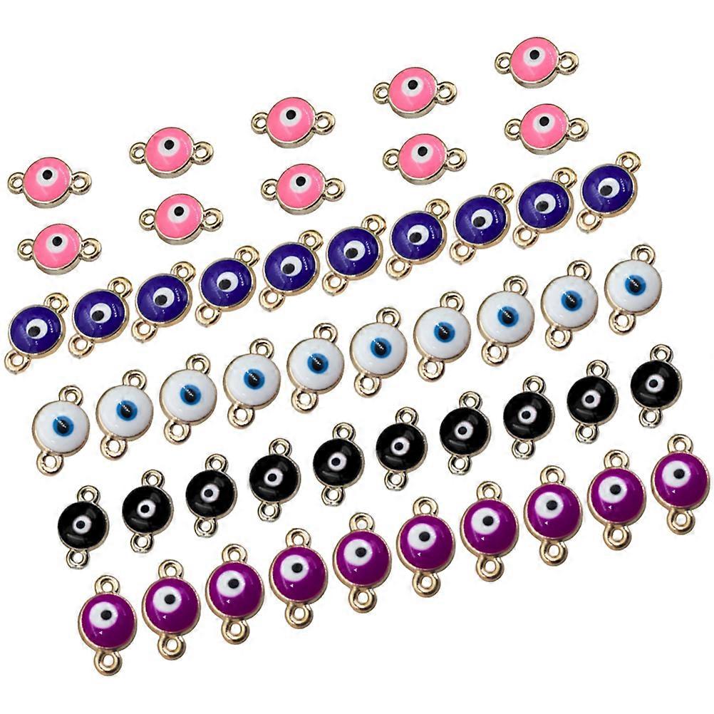 Assorted Color Plastic Bracelet Connectors for Jewelry Making 50pcs DIY Charm Set Accessories