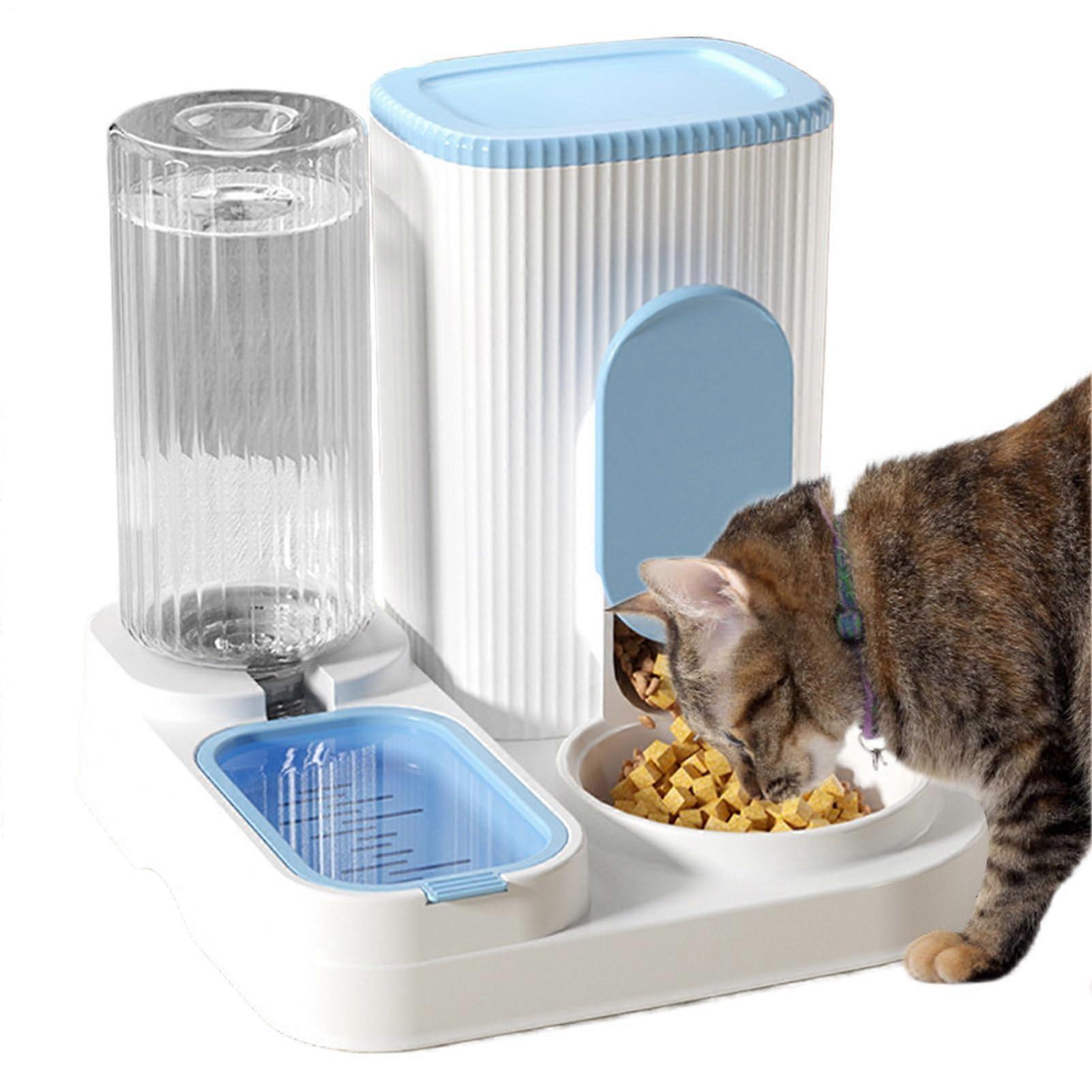 Automatic Pet Feeder for Cats and Dogs – 2-in-1 Automatic Food and Water Dispenser, Large Capacity, Suitable for Small to Medium Pets