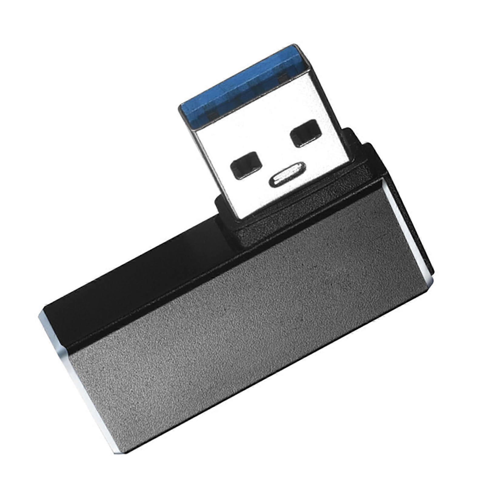 USB 3.0 Right-Angle Male-To-Female Adapter, 90-Degree USB 3.0 Connector For Tight Spaces