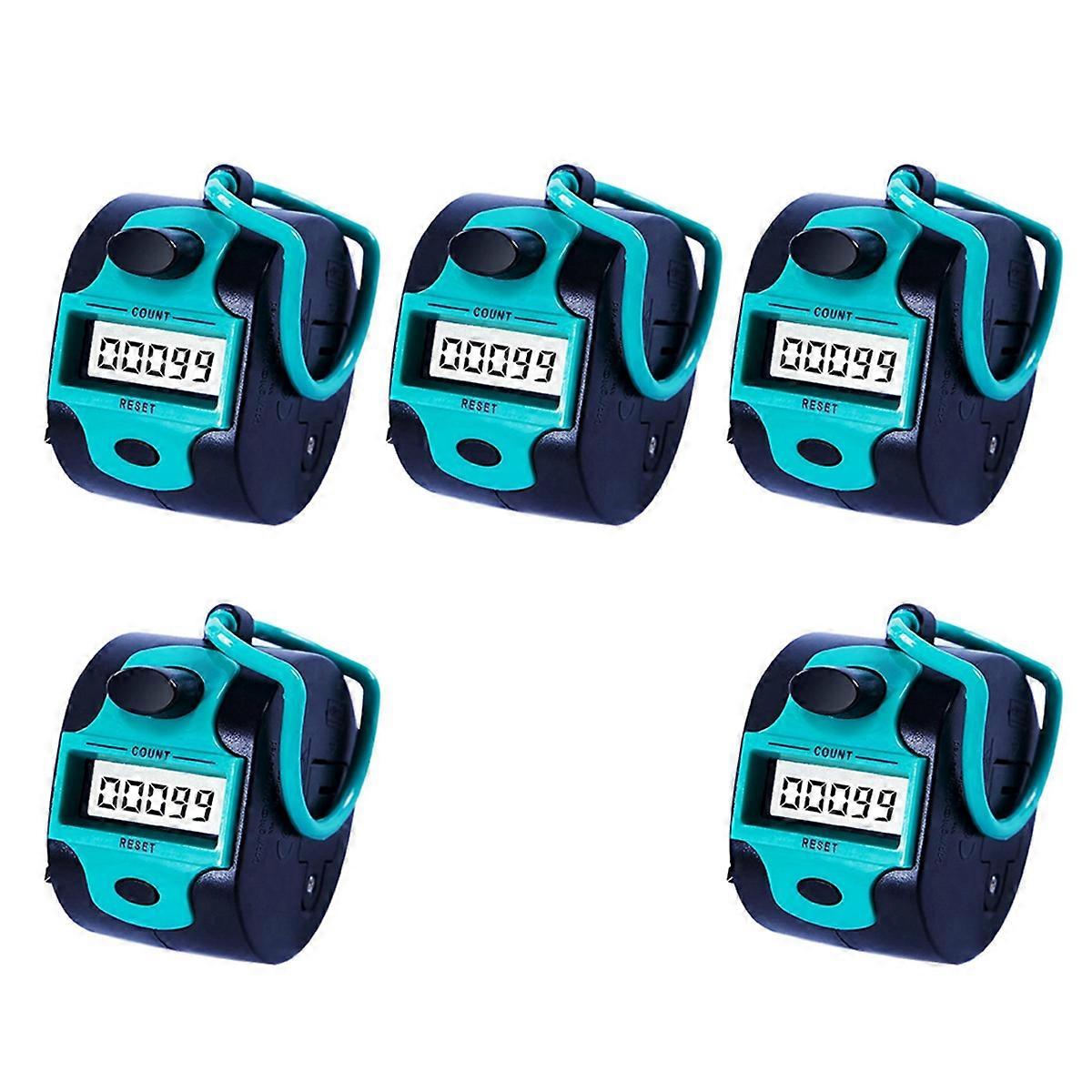 5X Counter Electronic Clicker Manual Digital Counter Finger Ring Mechanical Handheld Counter for Row