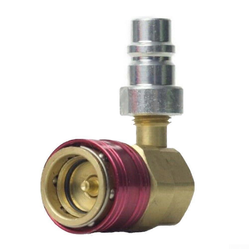 Adjustable AC for R134A Quick Coupler AC Charging Fittings Connection Adapter Quick Connector Coupler Gas Refill Adapter
