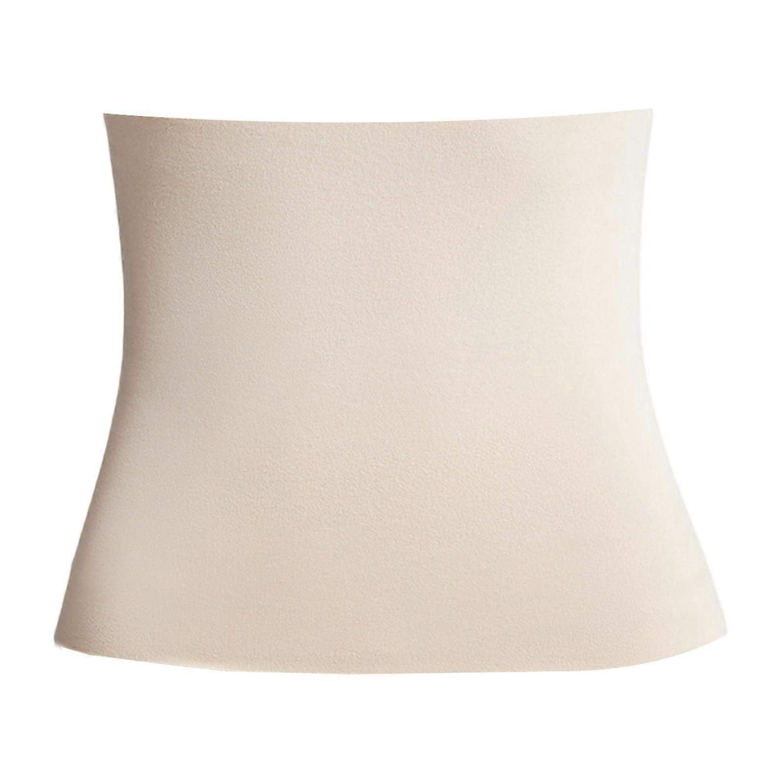 Self-Heating Waistband & Back Support Belt with Elastic Heat for Warmth and Comfort, Adjustable Winter Back Brace for Men and Women, Beige XXL