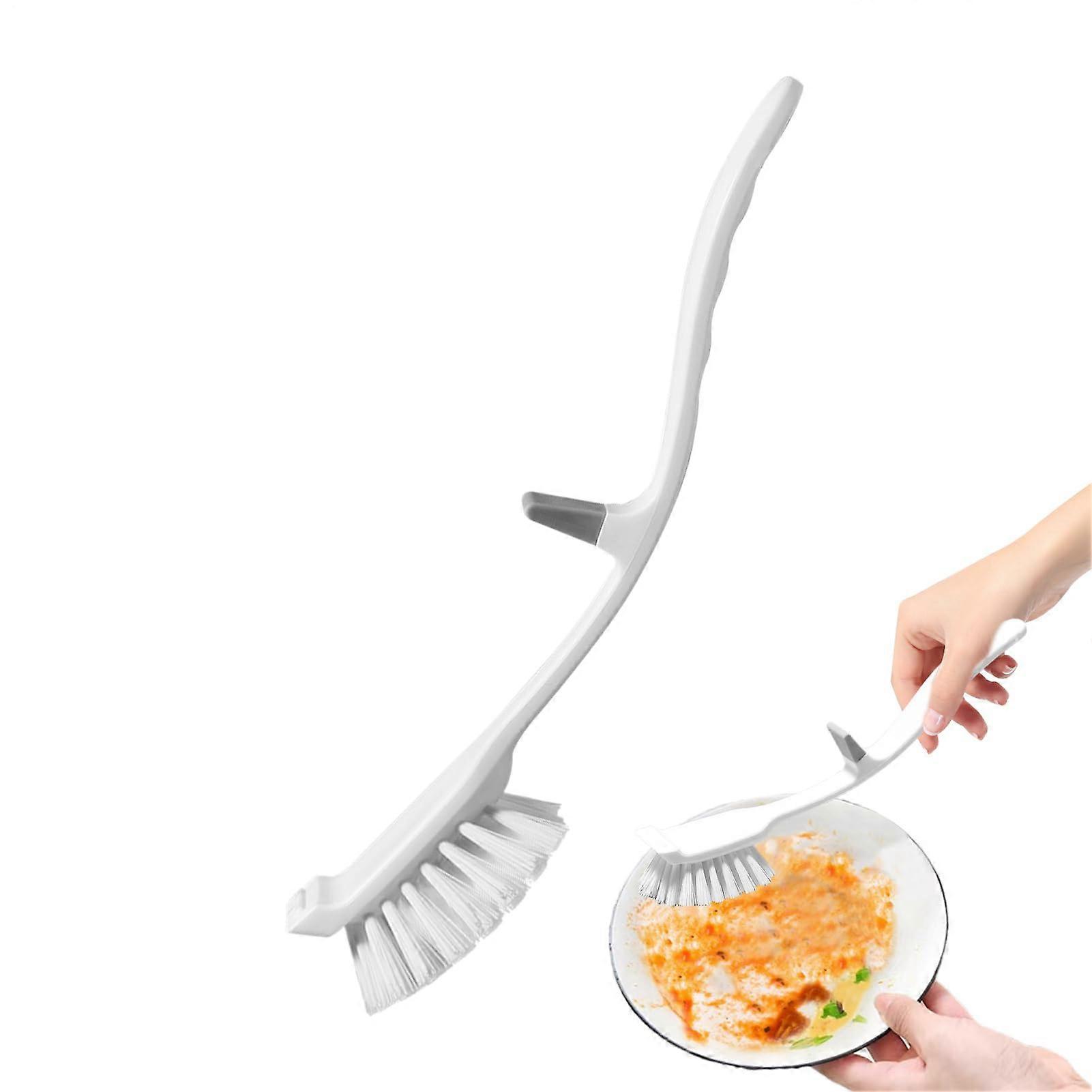 Kitchen scrub brush, cleaning utensils for pots, long handle, cleaning for kitchen and sink, with handle for scrubbing pans and surfaces