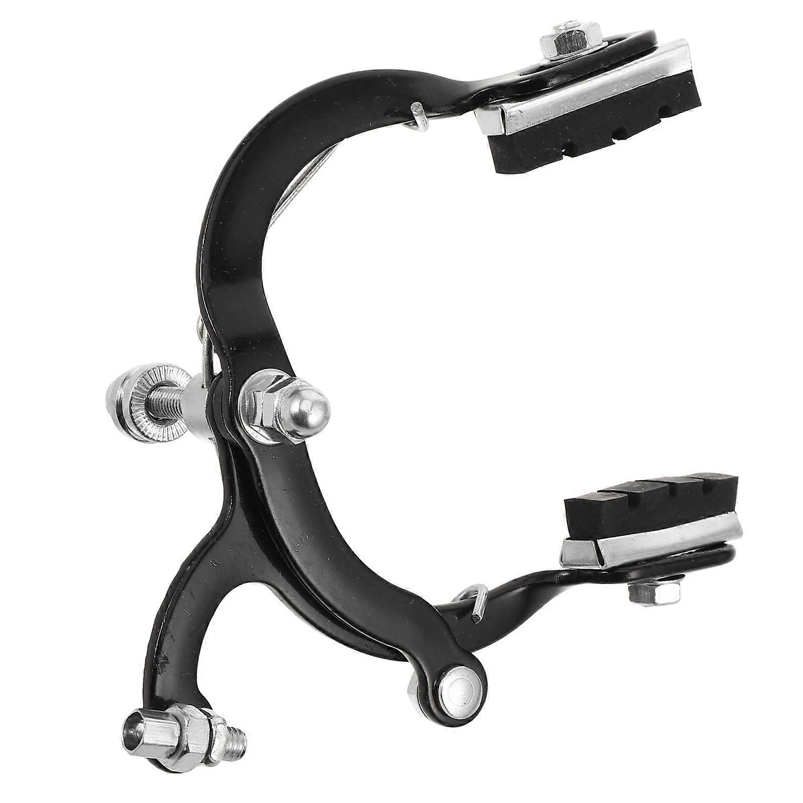 Bicycle Brake Caliper for Rear Gate Use Thickened C Brake with Vintage Design Black Metal 2 Pieces