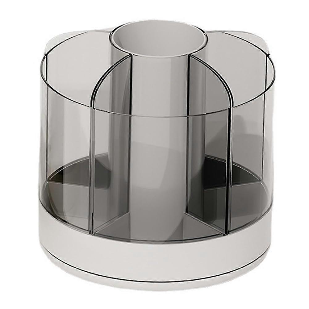 Rotating Pencil Organizer with 6 Compartments, 360° Rotatable, Detachable Cosmetic Storage Box, Round Rotating Makeup Brush Holder Ref: 9822