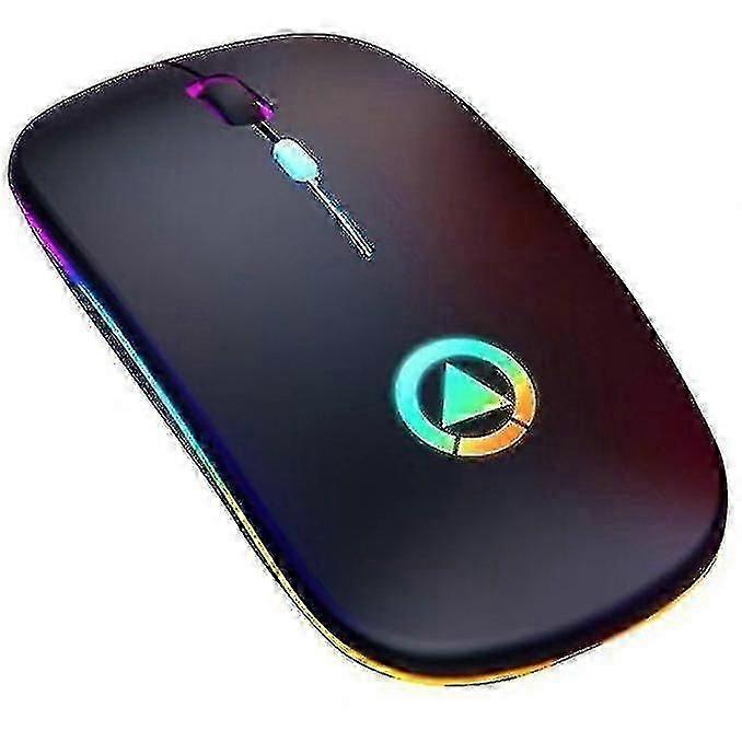 Rechargeable Wireless Mouse A2 Led Backlit Colorful Light Silent Comfortable
