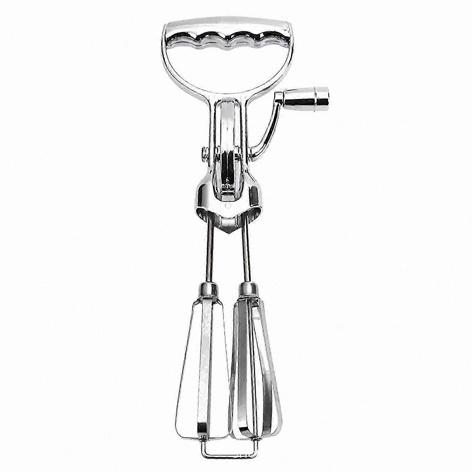 Manual Rotary Stirrer - Stainless Steel Handheld Whisk for Mixing and Blending