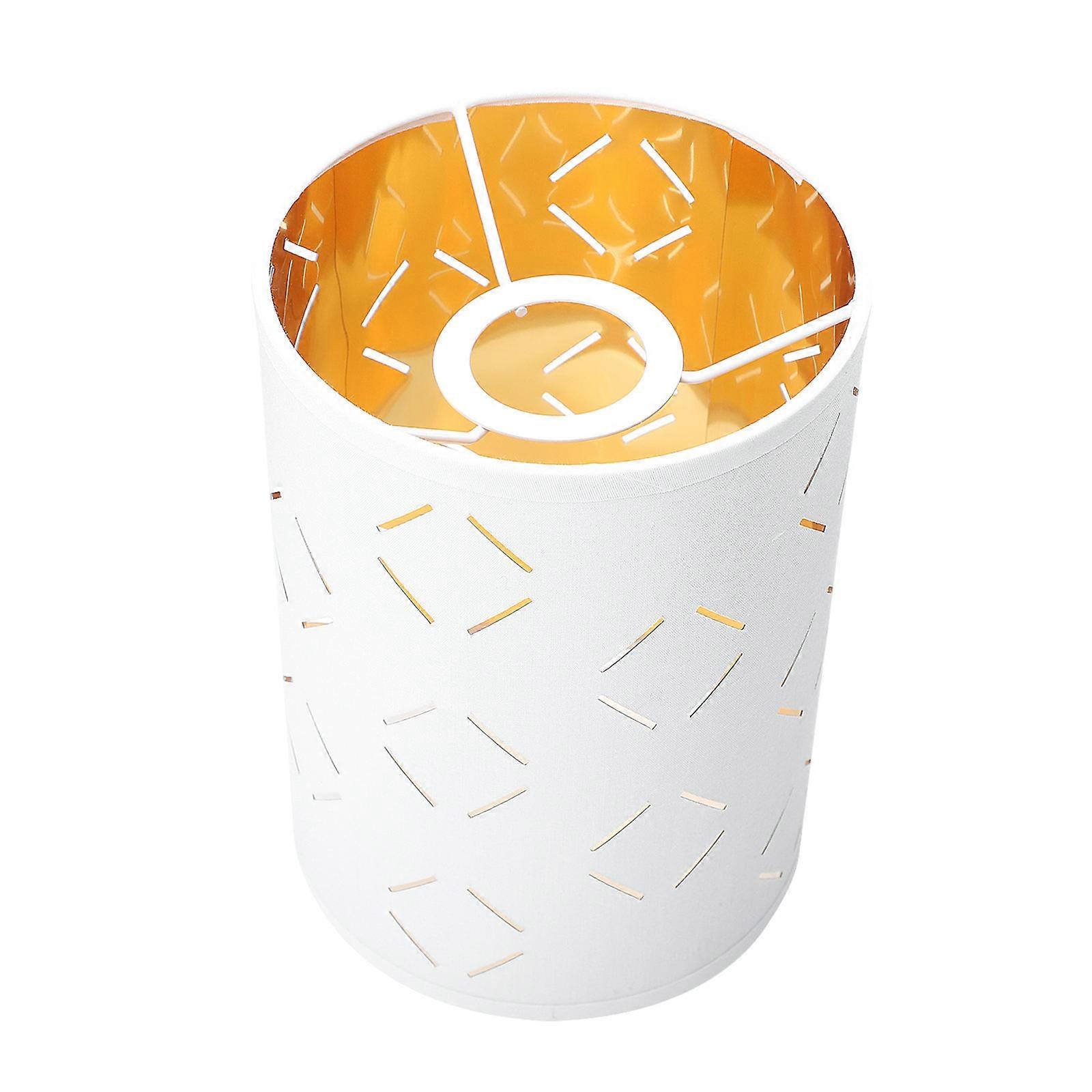 Simple Fabric Lampshade Design Round Shape Light Cover For Bedroom Creating A Warm Atmosphere 20x14cm 1Pcs