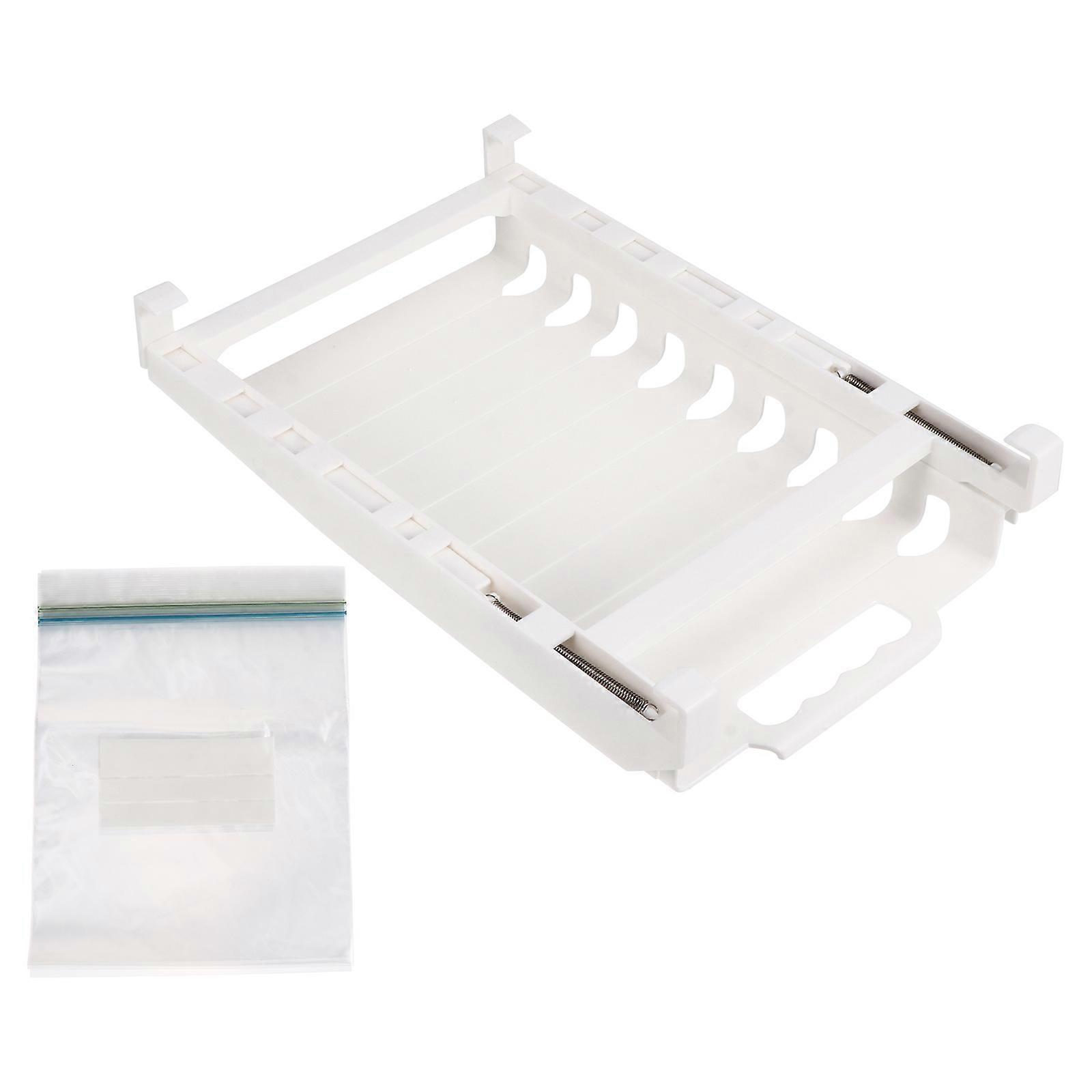 Sacchetti per frigorifero 10 pezzi con supporto per rack di stoccaggio ideale per l'organizzazione della cucina con caratteristiche a prova di muffa