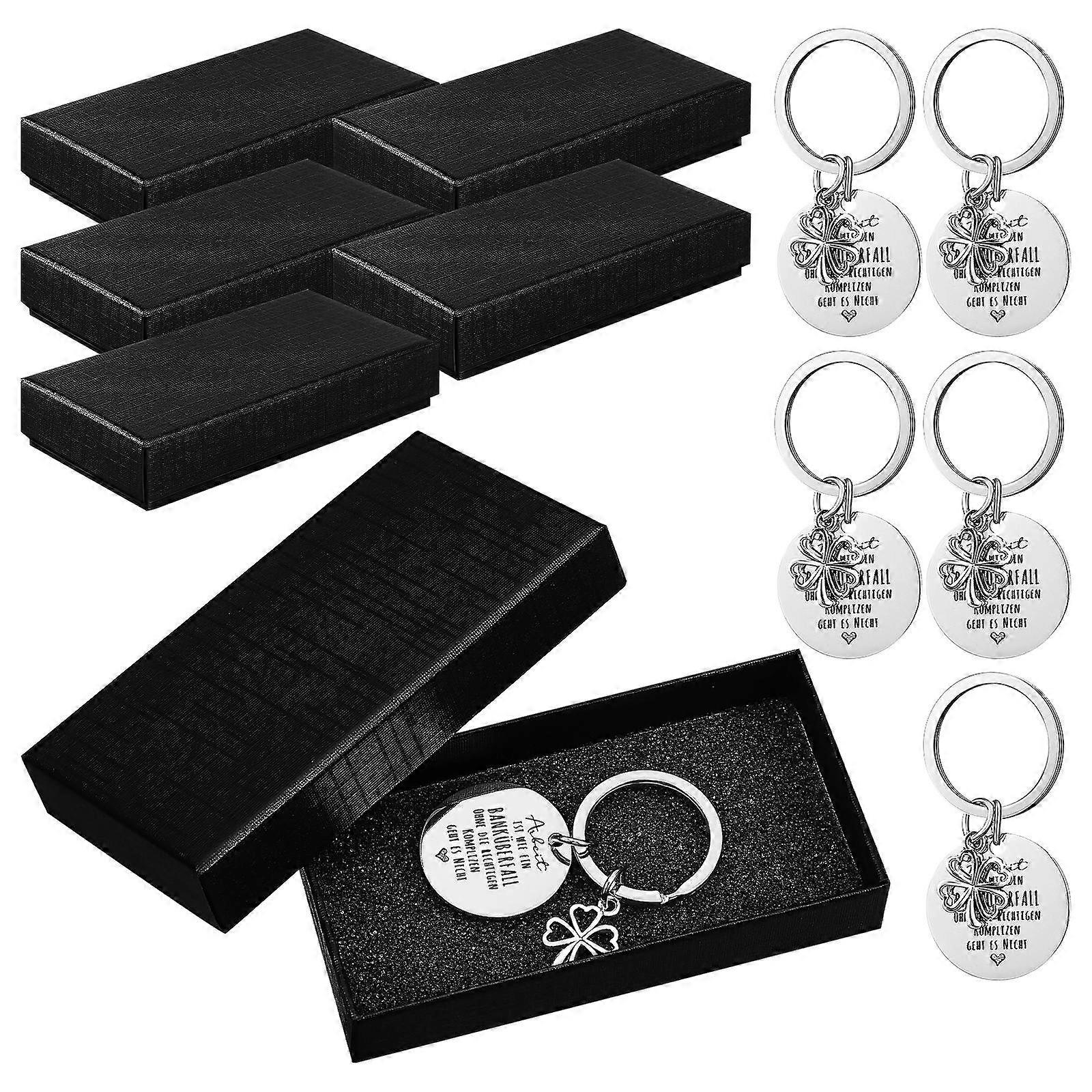 6 Pcs Keychains Metal Charms For Women Suitable For Organizing Keys And Decoration
