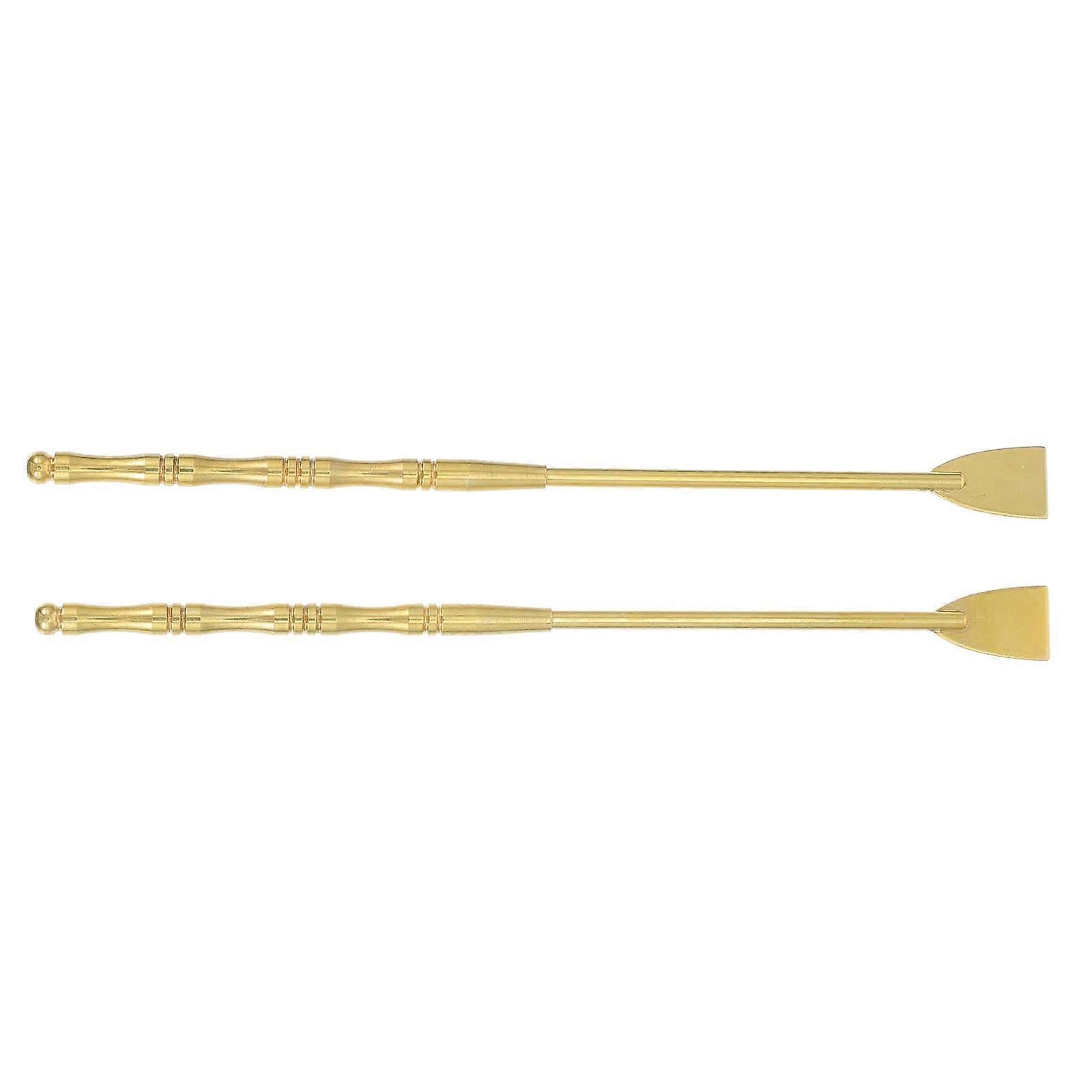 Golden Copper Incense Set for Home Use Ergonomic Design 2 Pieces