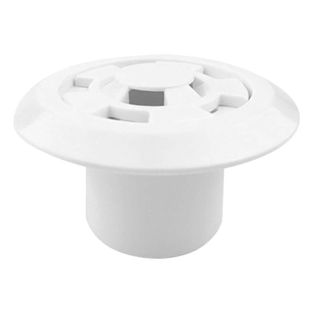 ABS Pool Outlet with AntiBlocking Grille for Swimming Pools White Stable and Durable 0.5 Inch