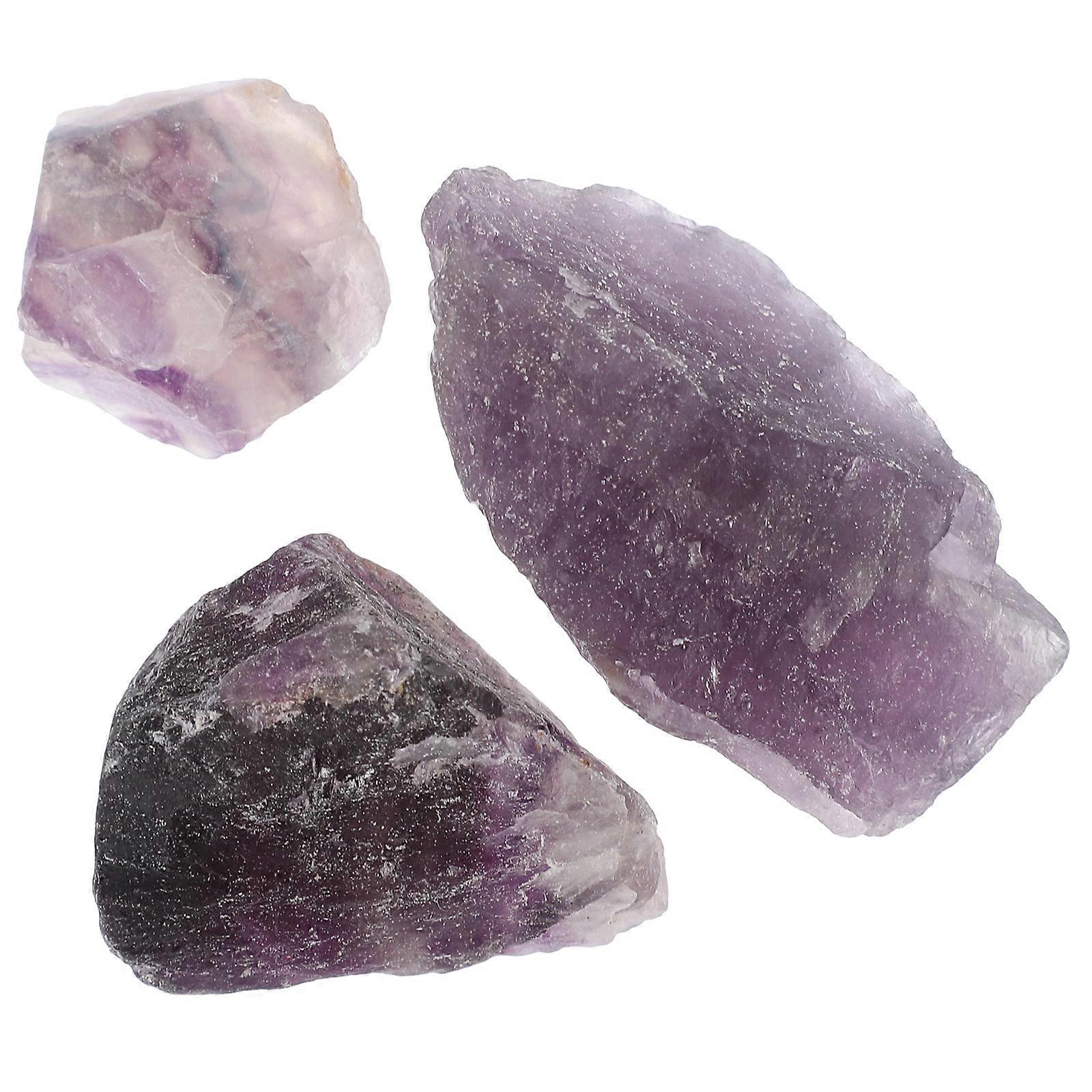 Crystal Desk Decor Purple Crystal Stone Ornament For Home Decoration Elegant Irregular Shape 1 Bag