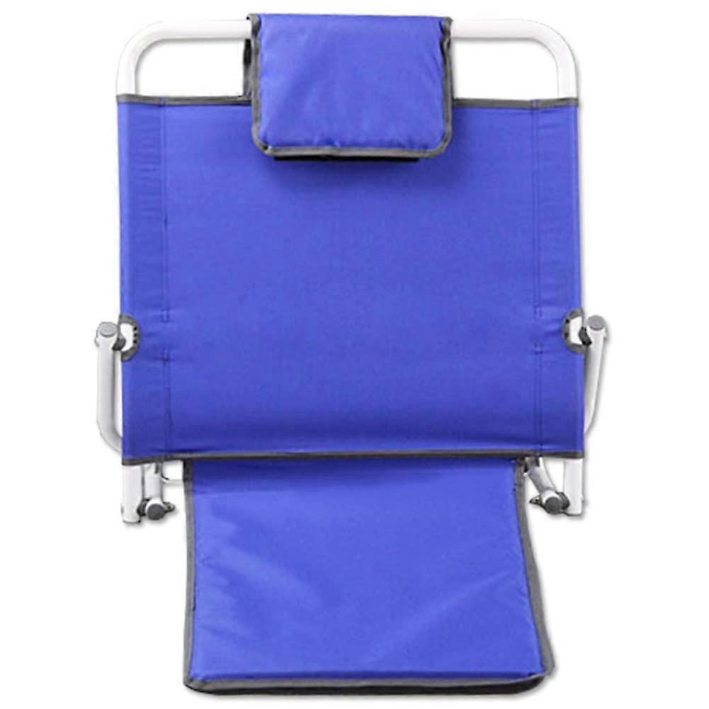 Kissen lifter, bed backrest support, multifunctional, semireclining support, foldable, for tent rest, reading, surgical recovery (Navy blue)