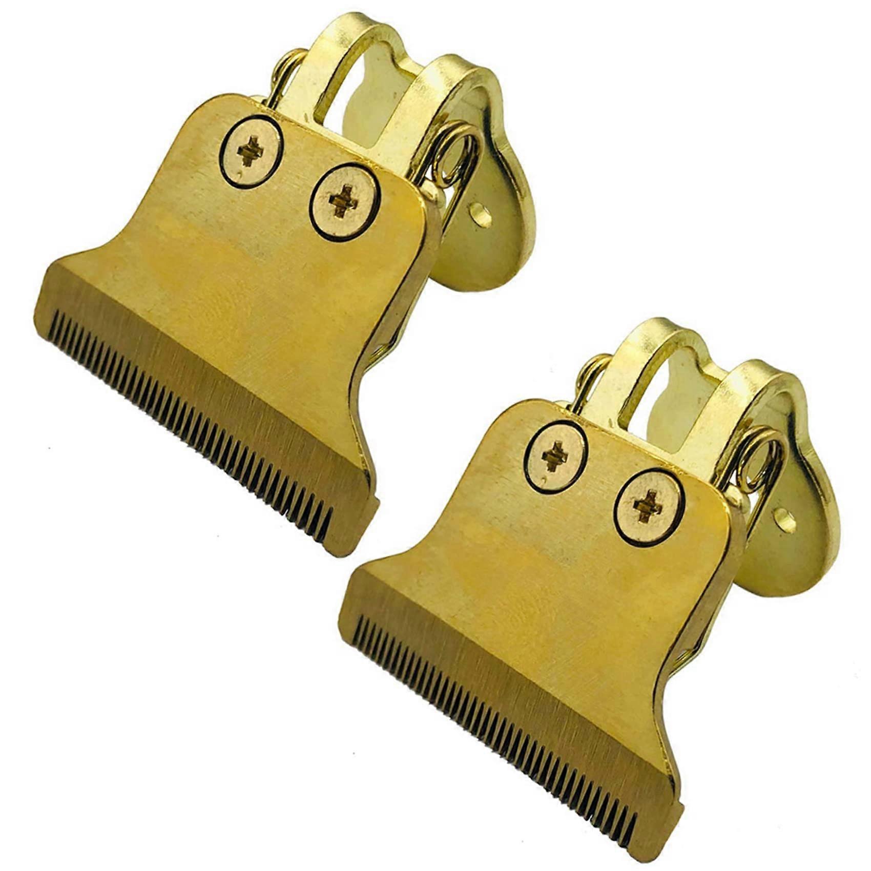 T-Shaped Hair Cutting Machine Set, 2 Units with T9 Blades, Adjustable Stand, Silver Color, Professional Head Cutting