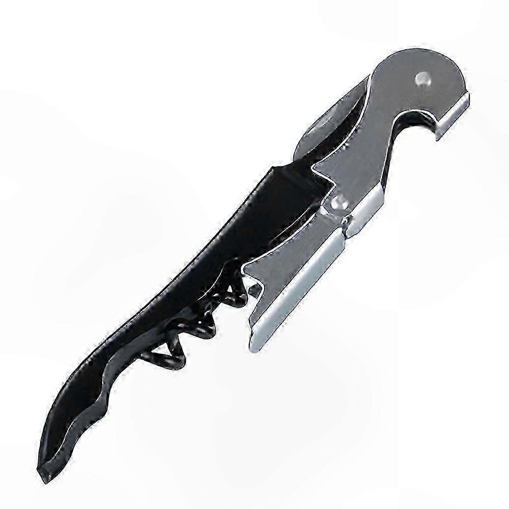 Portable Stainless Steel Bottle Opener with Folding Design and Wine Opener Functionality