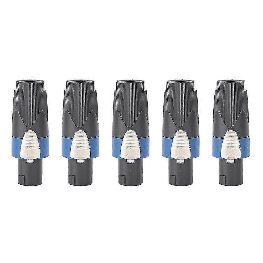 5Pcs NL4FC 4-Pin Plug Speaker Cable Connector for o Equipments