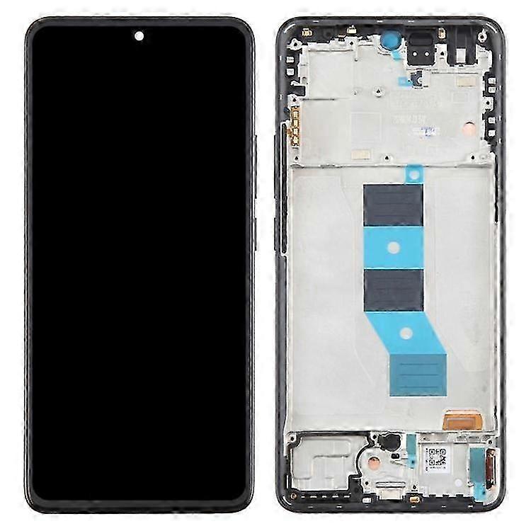 Compatible For Xiaomi Redmi Note 14 5g Grade C Lcd Screen And Digitizer Assembly + Frame Part (tft) (without Logo)
