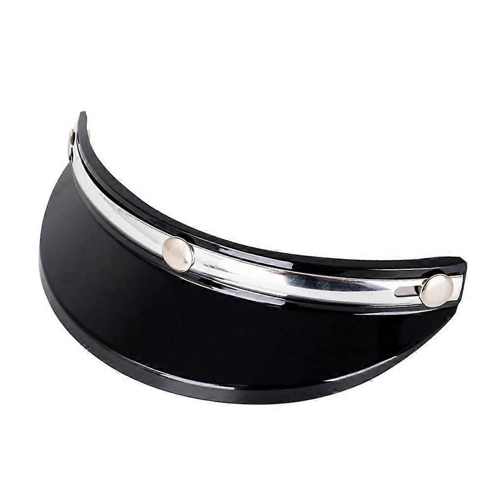 3/4 Open Face Retro Motorcycle Helmet with Adjustable Snap Button Visor Wind Shield Sun Shade
