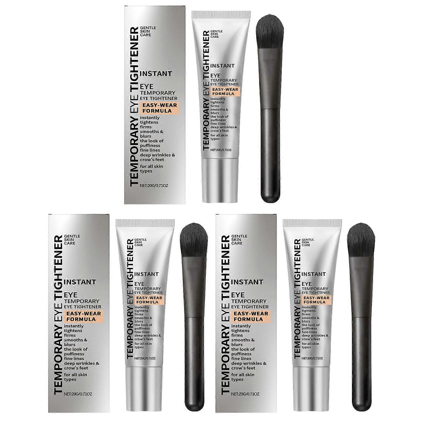 3pcs Instant Eye Tightener, Temporary Eye Tightener Cream, Reduce Under Eye Bags, Dark Circles & Wrinkles, Puffiness, Firm Skin, Anti-Aging Fine Lines