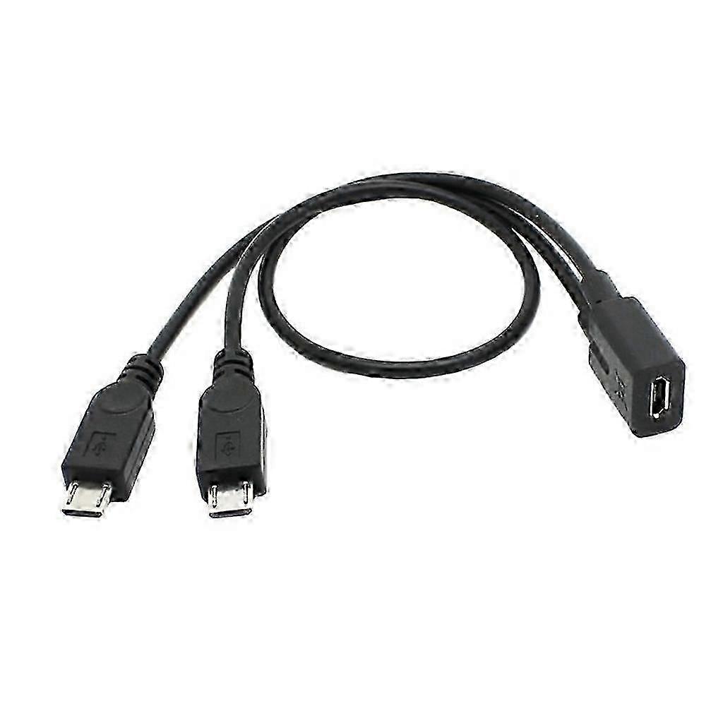Micro USB Kvinne 1 Til 2 Micro USB Mann Splitter Forlengelse Ladekabel Ledning For Lading & Dataoverføring USB-tilbehør SZRH A-D