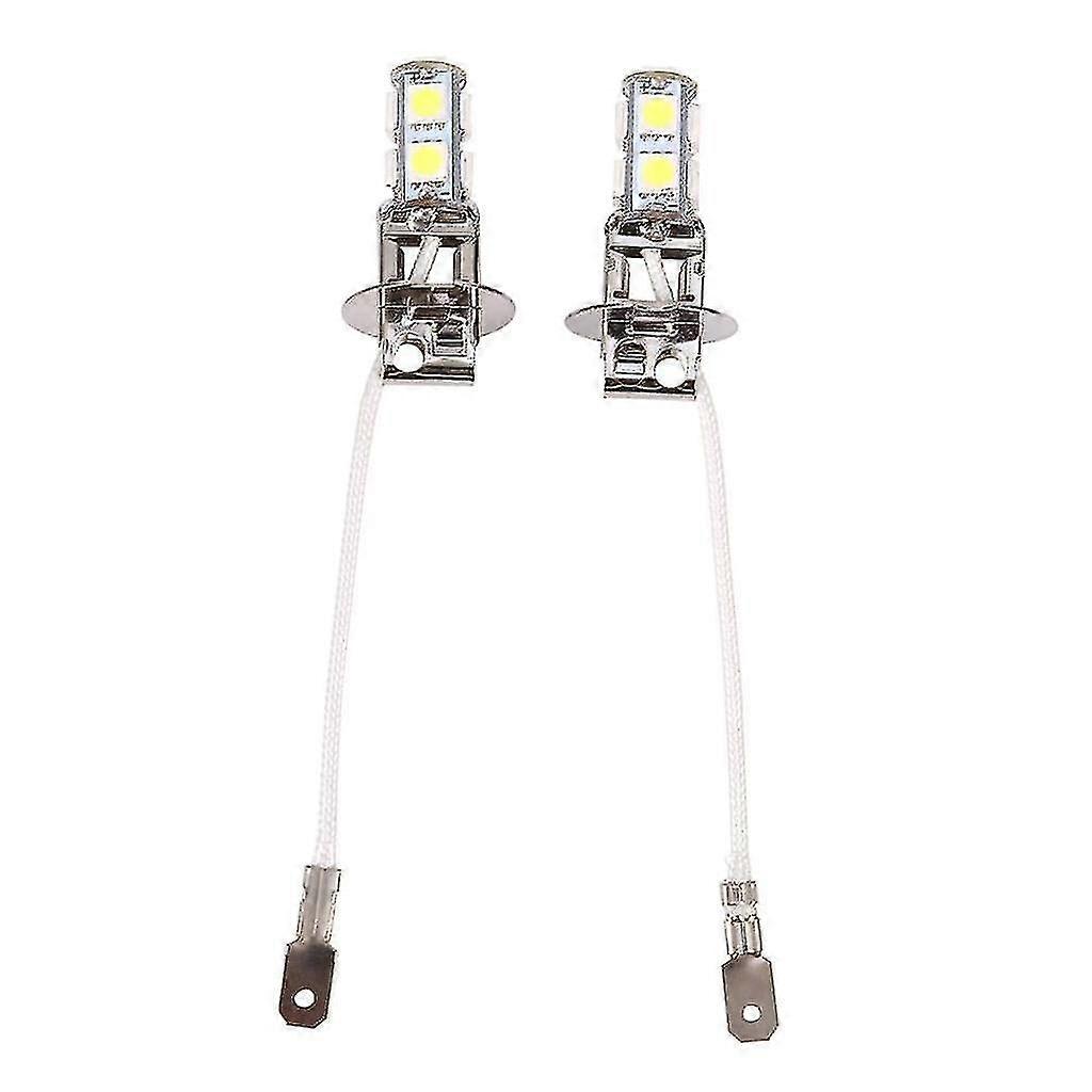 9smd, 2x H3 5050 Weiß 9 Smd Led Xenon Dc12v Auto Auto Nebelscheinwerfer Lampe LED Glühbirnen 6500k, H3 9smd