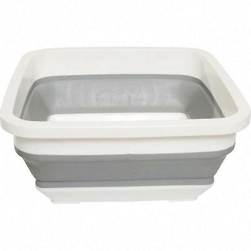 Collapsible Washing Up Bowl - Space Saving, Easy Clean Rectangular Sink, 31.7x14.2cm - Ideal for Camping, Caravans & Small Kitchens
