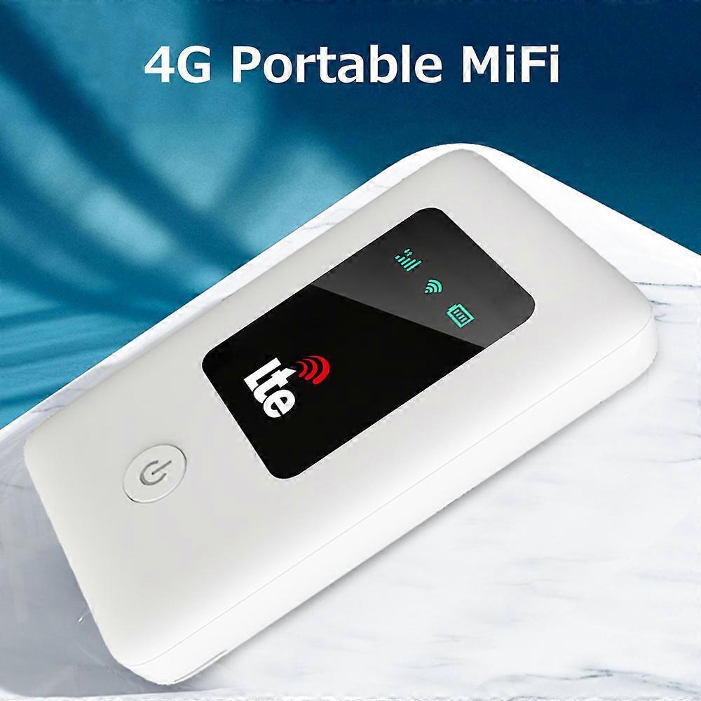 4G LTE Mobile WiFi Portable WiFi Hotspot MiFi with SIM Card Slot 2100mAh Battery Support 10 Users for Asia Africa Region