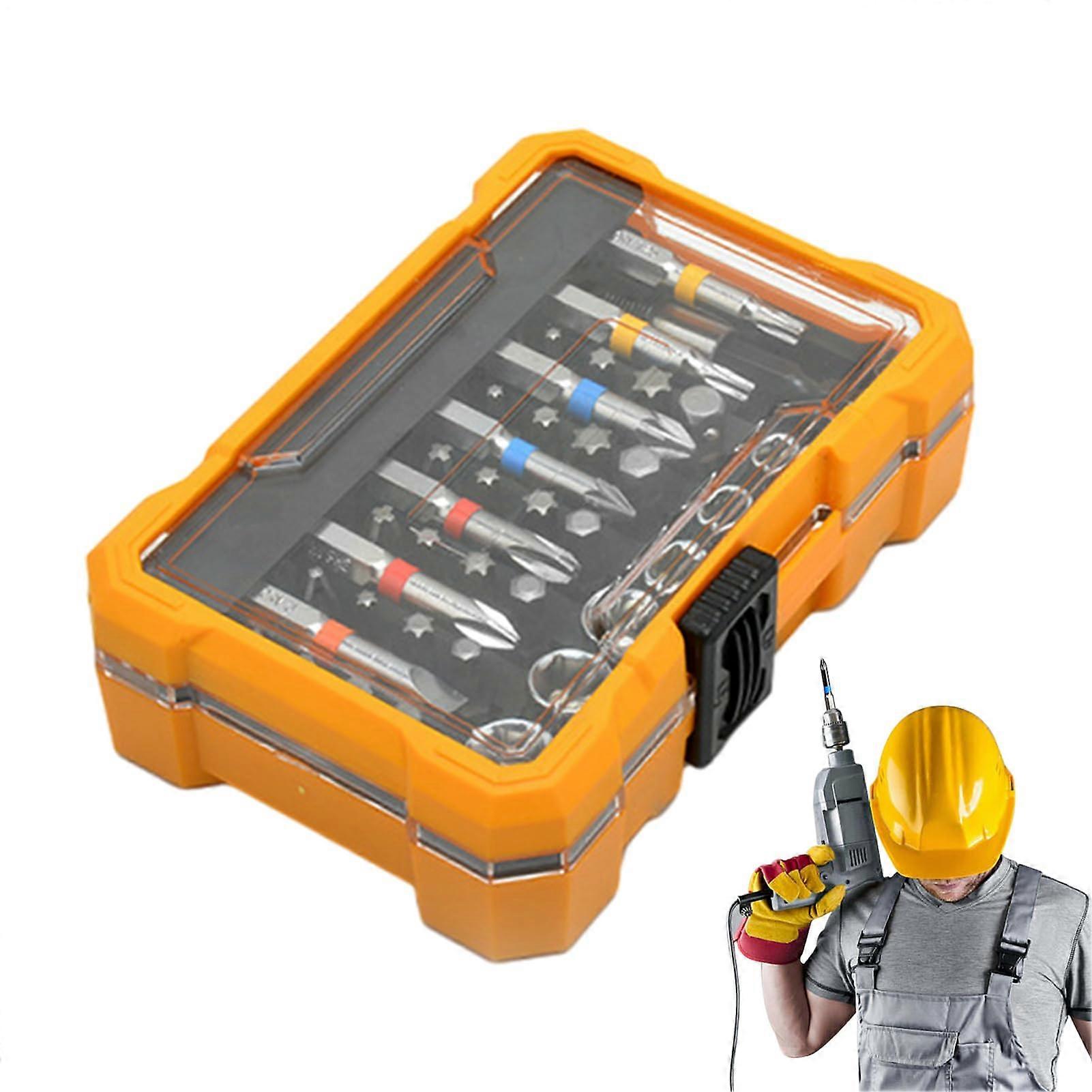 Drill Screwdriver Bit Set: Fast Swap Bits, 50X Power Driver Bit Collection, Compact Precision Set With Storage Organizer