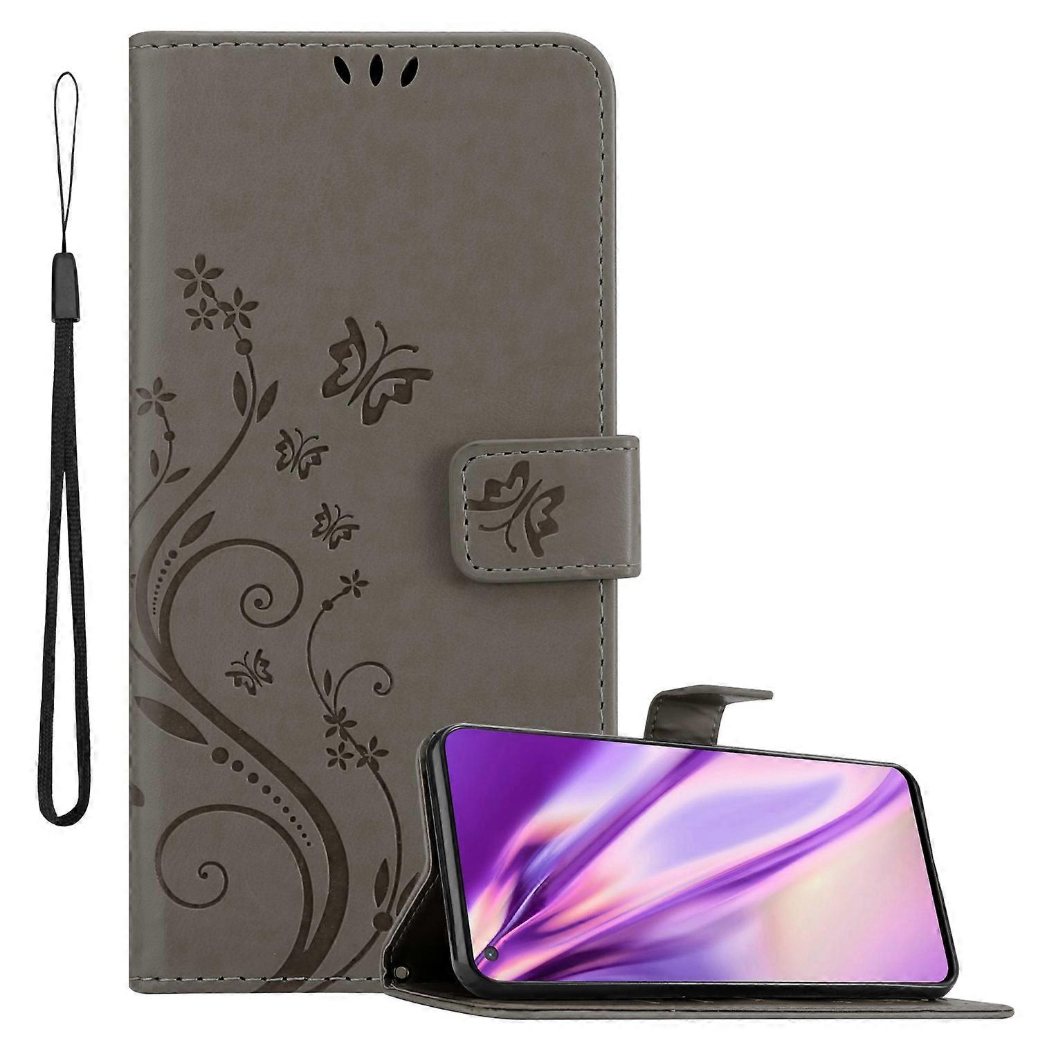 OnePlus Nord CE 5G Protective Case - with Floral Pattern and Card Slot