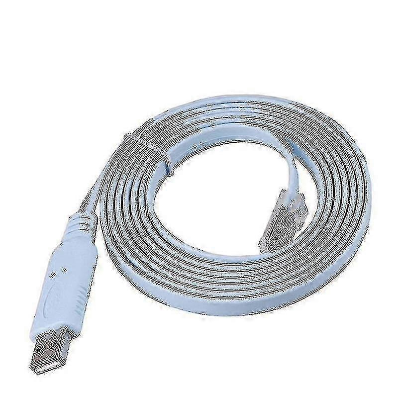 USB to RJ45 Console Cable Compatible with Cisco Router, Switch, ASA - 6 Feet FTDI Cable for Network Equipment