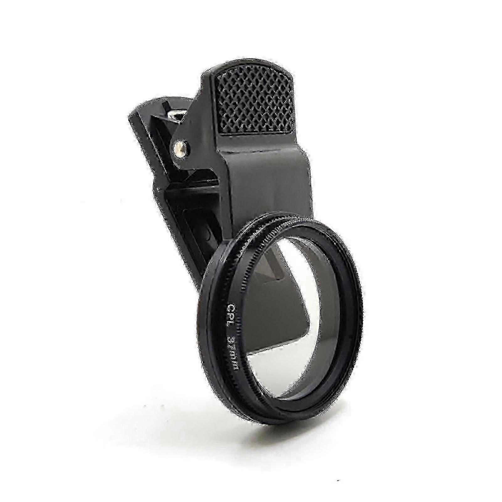 37mm Universal Clip-On Circular Polarizer Filter for Mobile Phones - Reduce Glare & Reflections for Better Photos