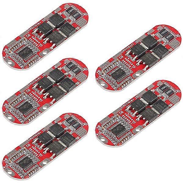 5 Pcs BMS 5S 21V 18650 Li-Ion Lithium Battery Protection Board PCM Polymer Lipo Circuit Charging Module