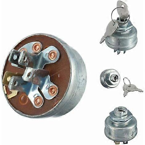 Lawn Tractor Mower Ignition Start Switch, 5 Pin Tool Ignition Start Switch With Key For Mtd , Easy To Install,
